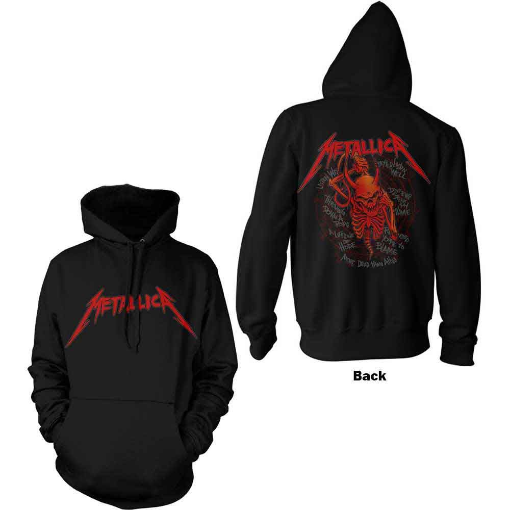 Metallica Skull Screaming Red [Sweatshirt] - Rock Band Apparel