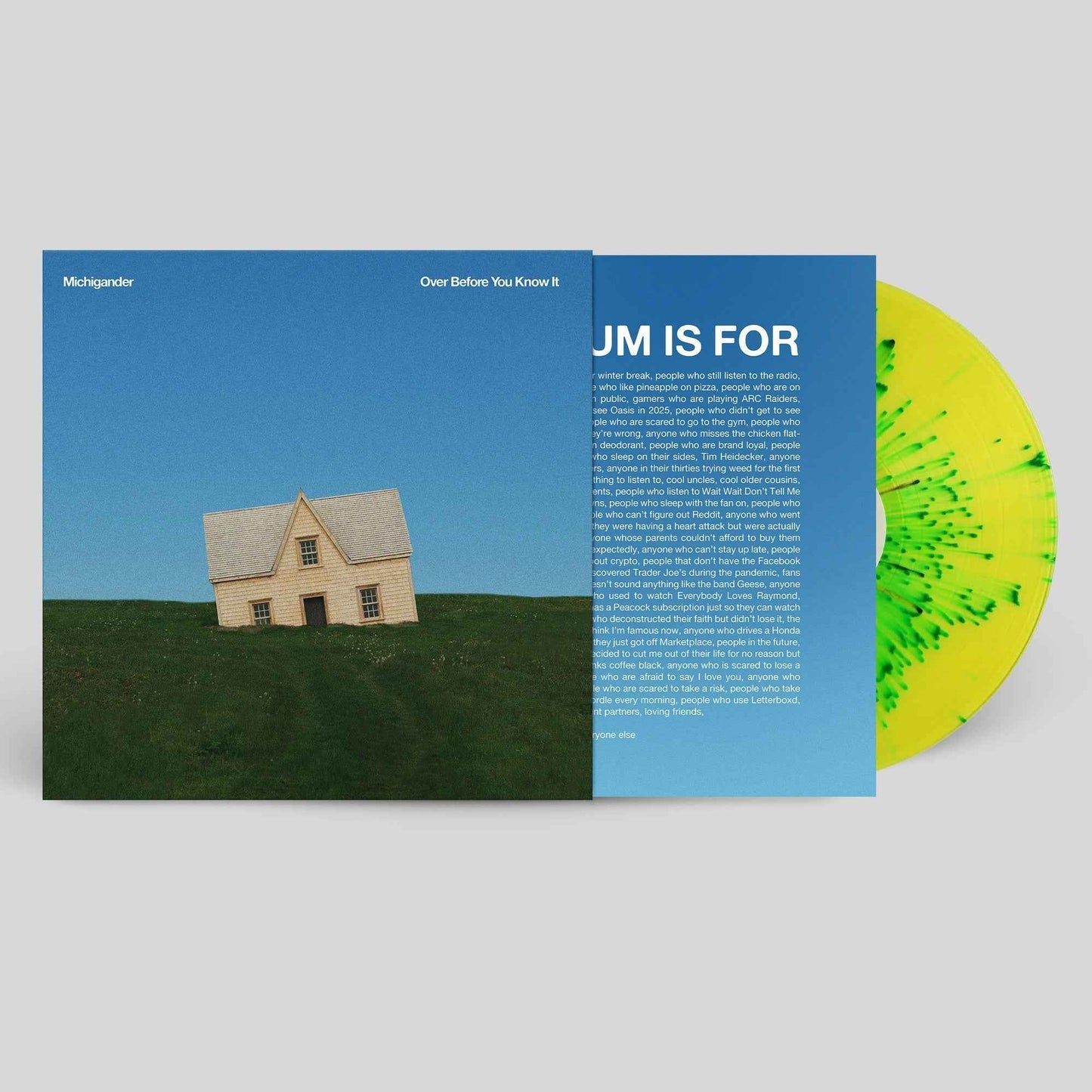 Michigander - Over Before You Know It (Indie Exclusive) [Sunny Lawn Splatter] [Vinyl]
