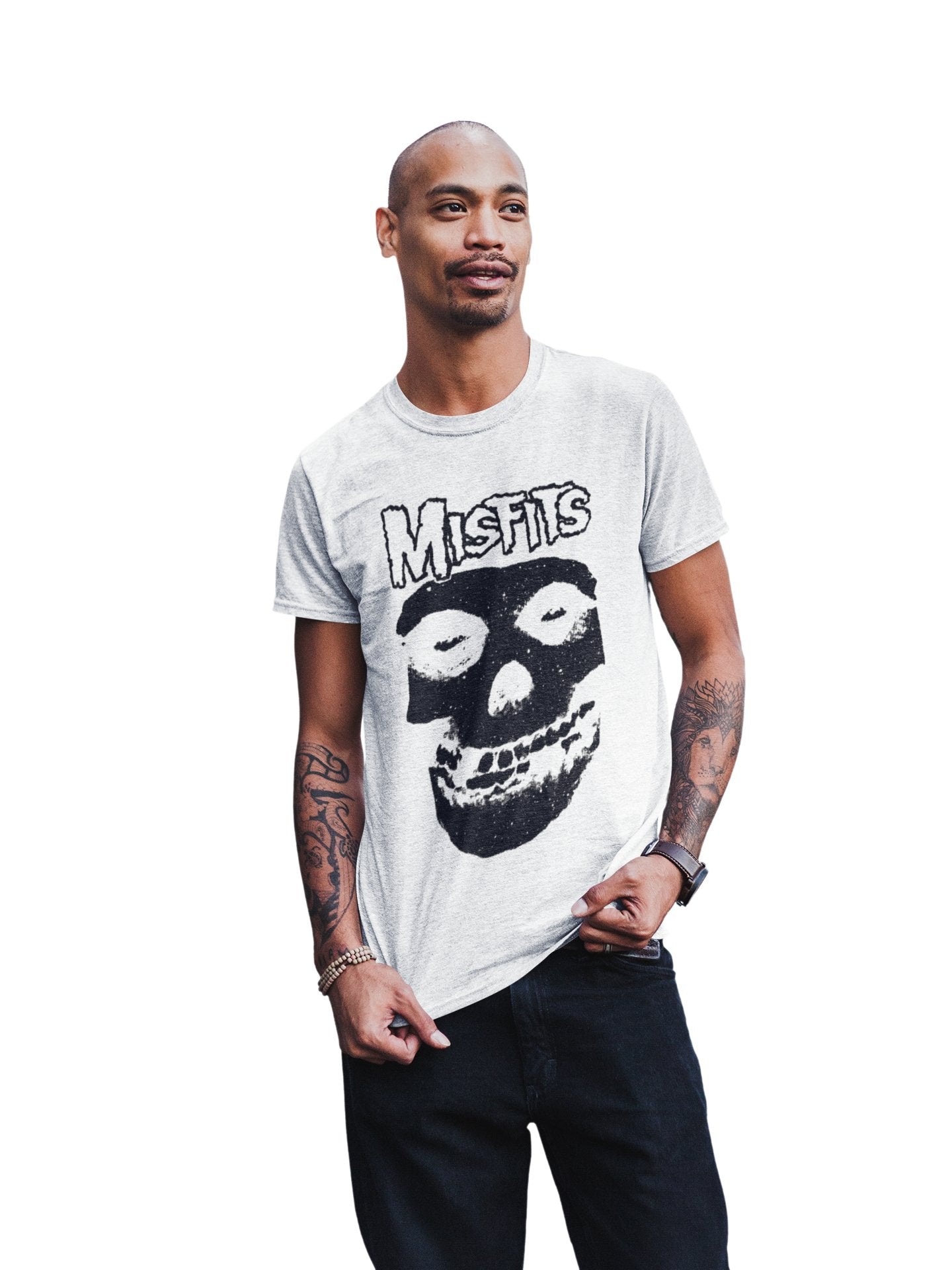 Misfits - Black Skull Jumbo Print T-shirt