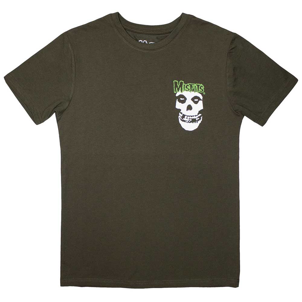 Misfits Mini Skull & Logo [T-Shirt] Green