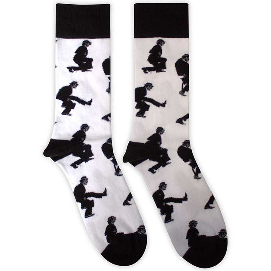 Monty Python Silly Walks [Socks] White