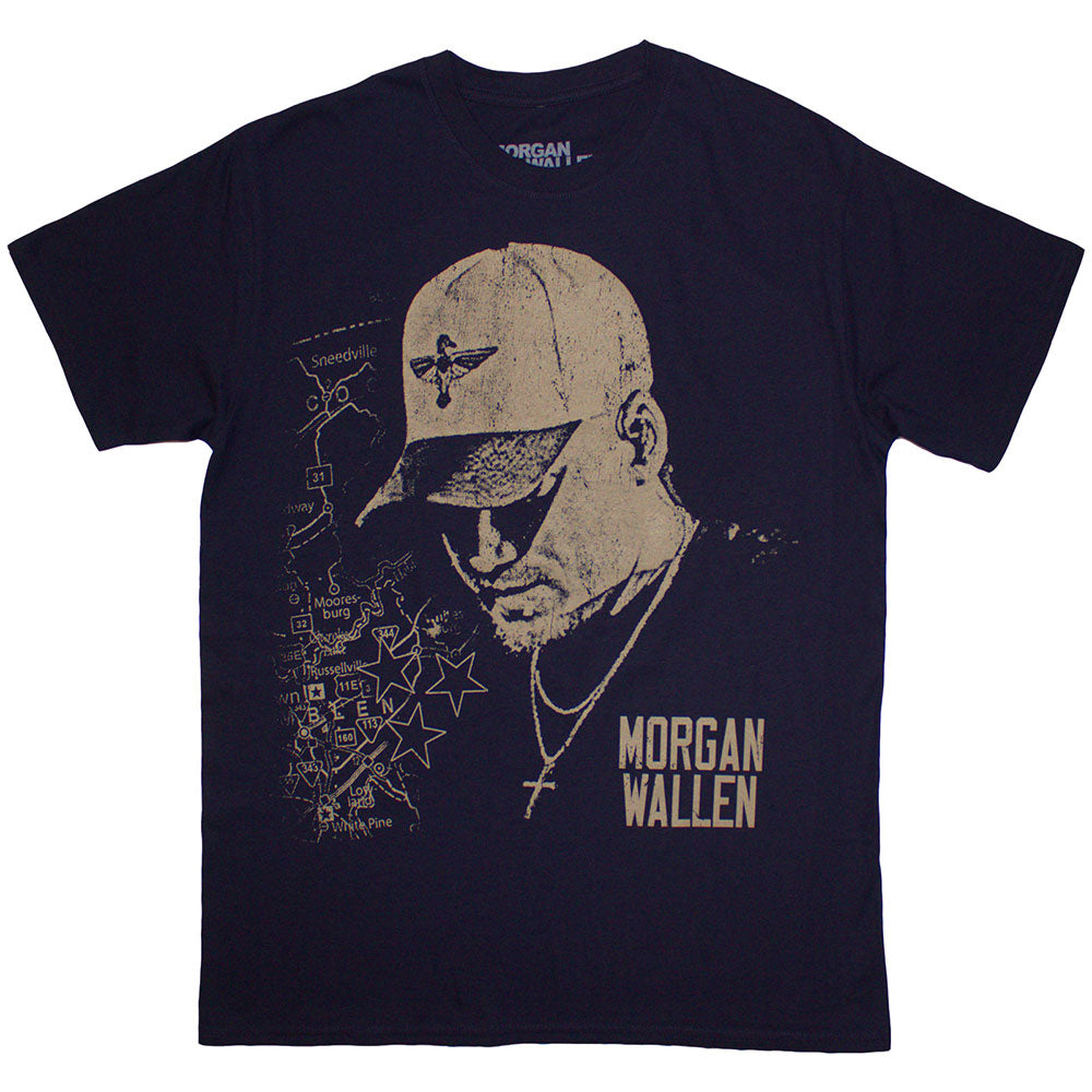 Morgan Wallen Cap [T-Shirt] Blue
