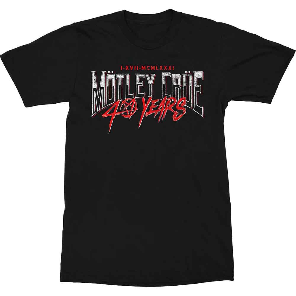 Motley Crue 40 Years [T-Shirt] - Rock Band Apparel