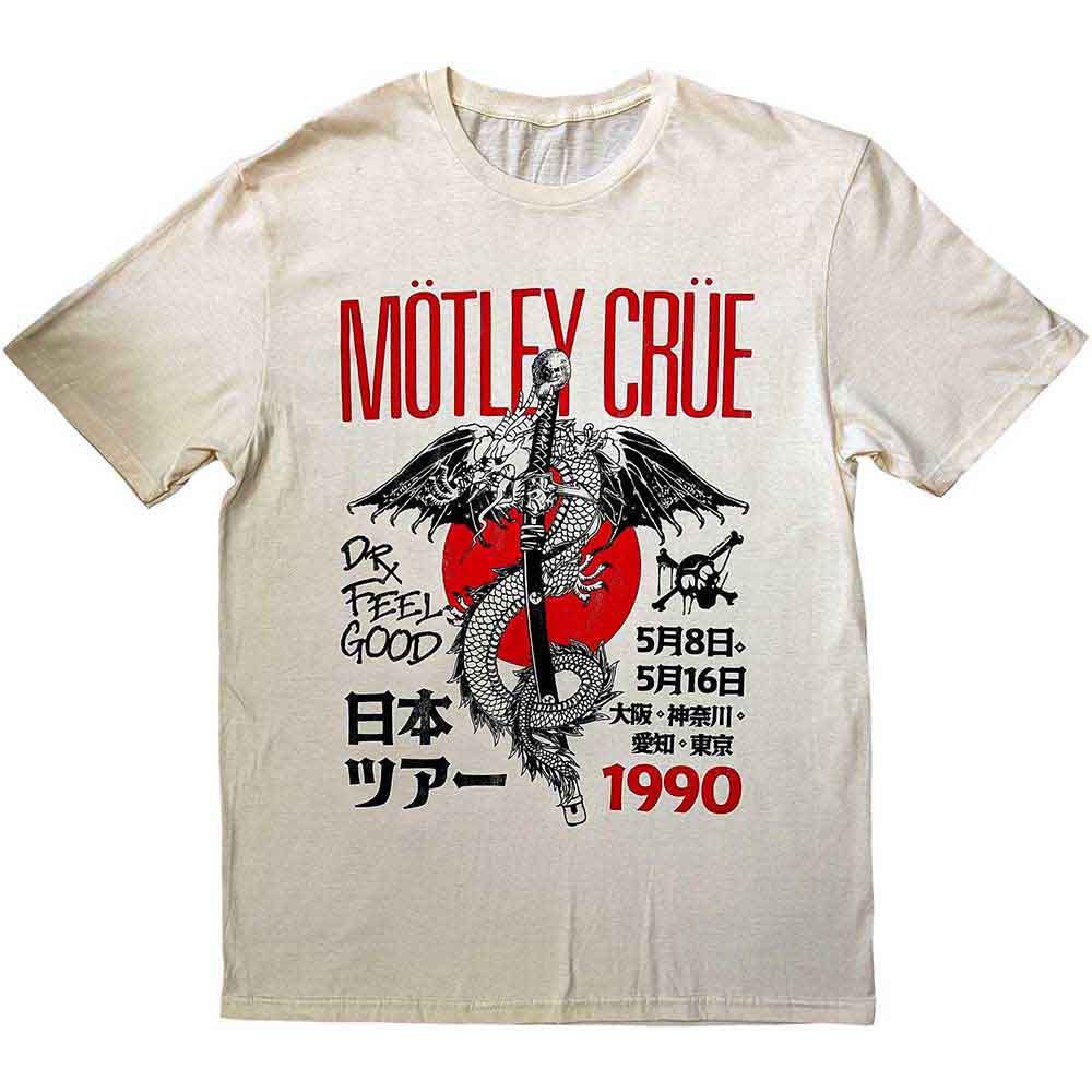 Motley Crue Dr. Feelgood Japanese Tour '90 [T-Shirt] Neutral