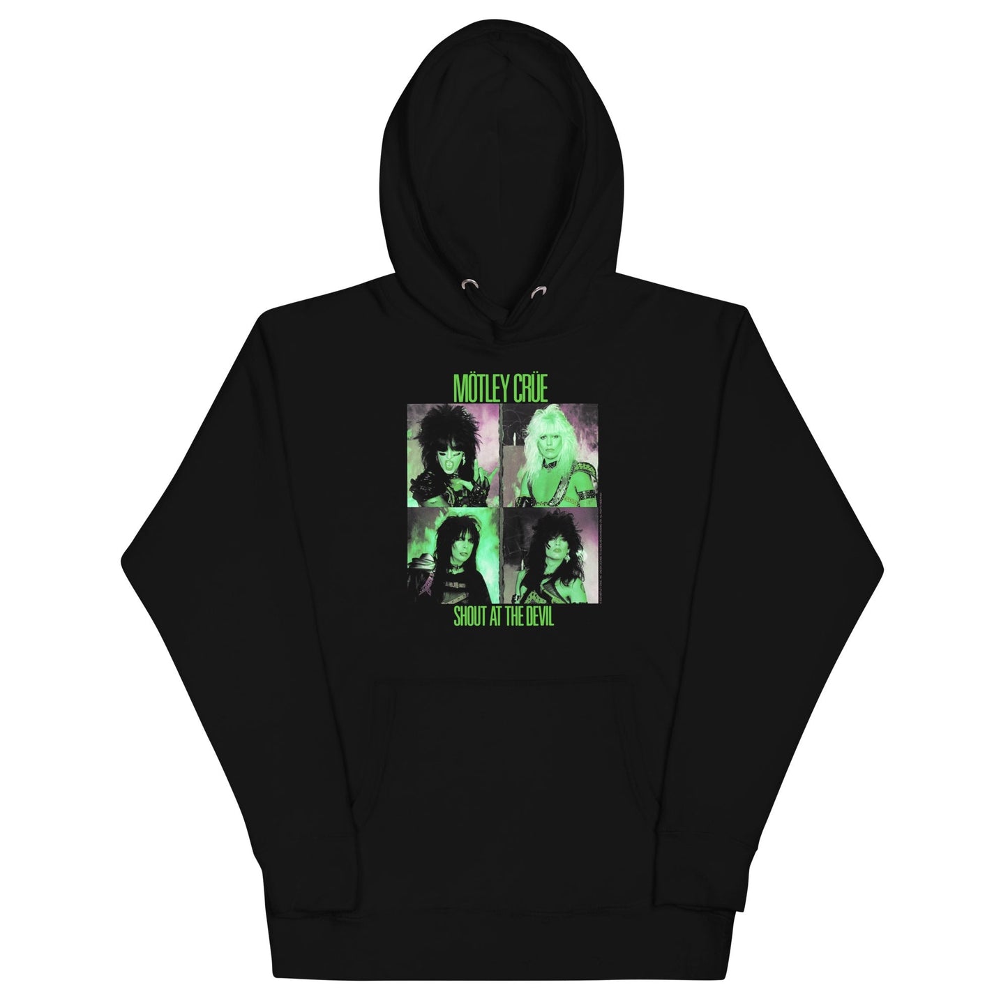 Motley Crue - Green Shout Classic Hoodie