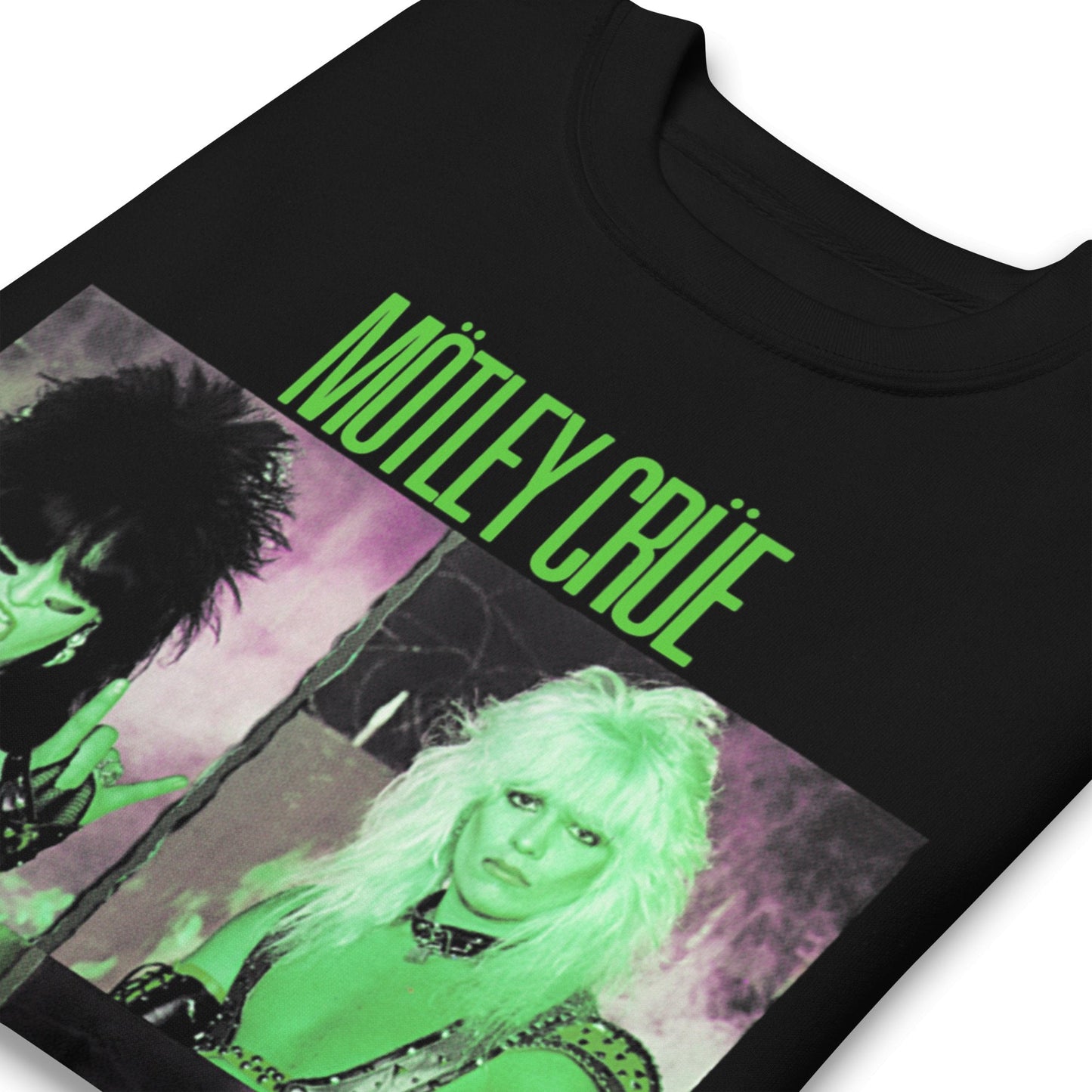 Motley Crue - Green Shout Jumbo Print Sweatshirt