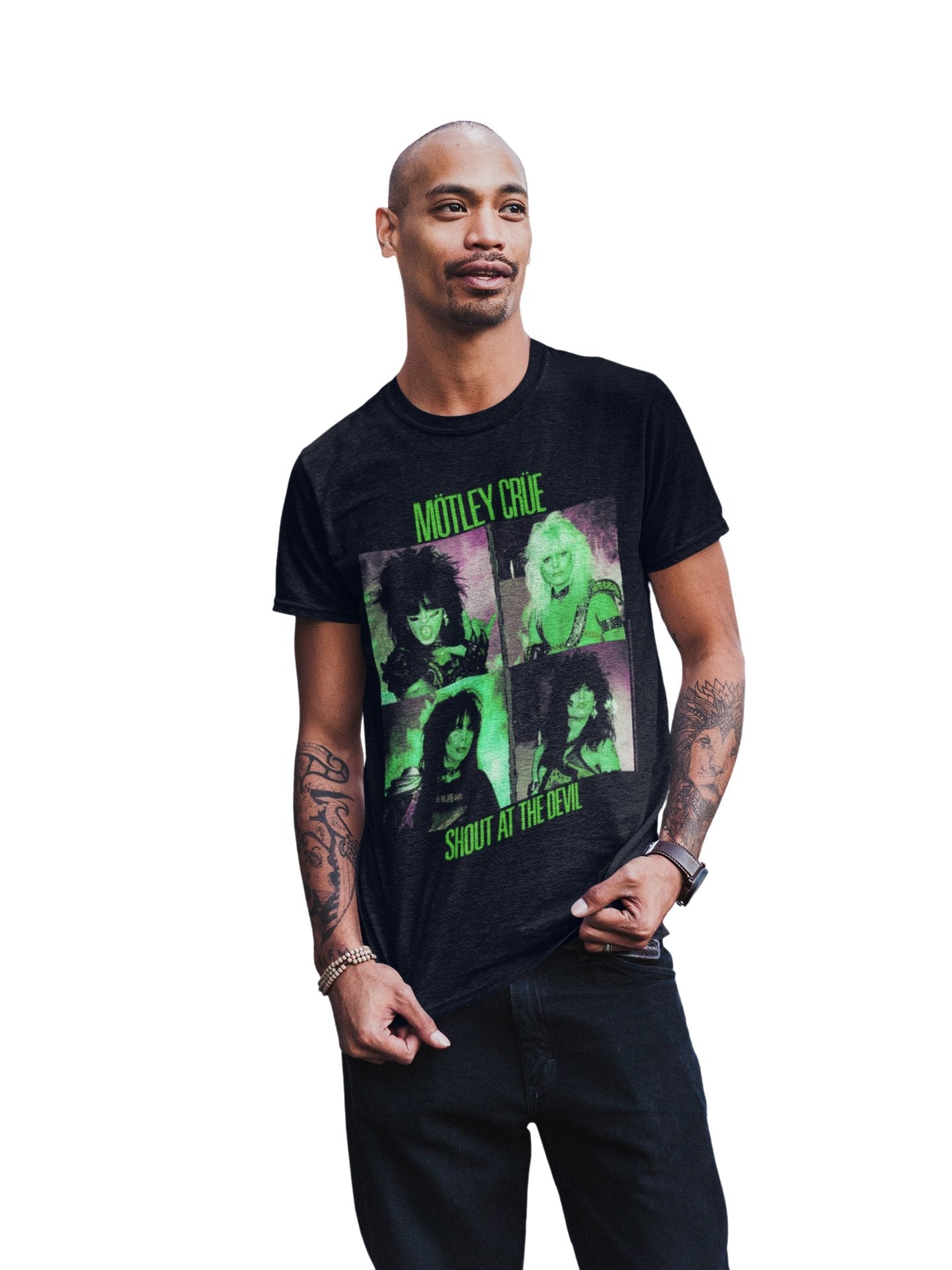 Motley Crue - Green Shout T-Shirt