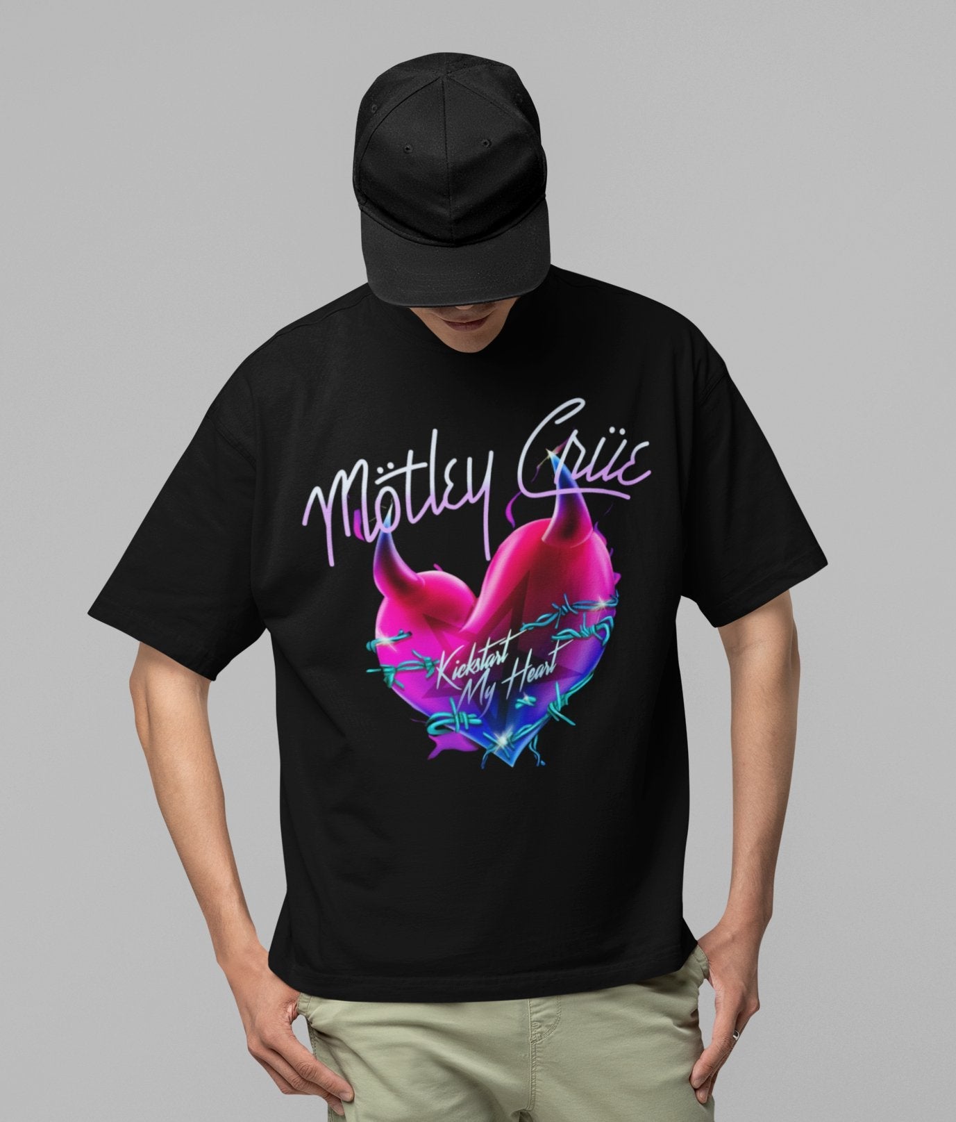 Motley Crue - Kickstart Jumbo Print T-shirt
