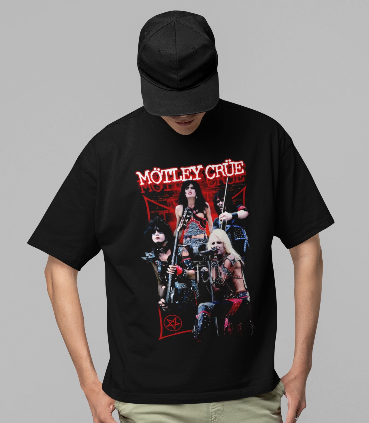 Motley Crue - Live Jumbo Print T-shirt