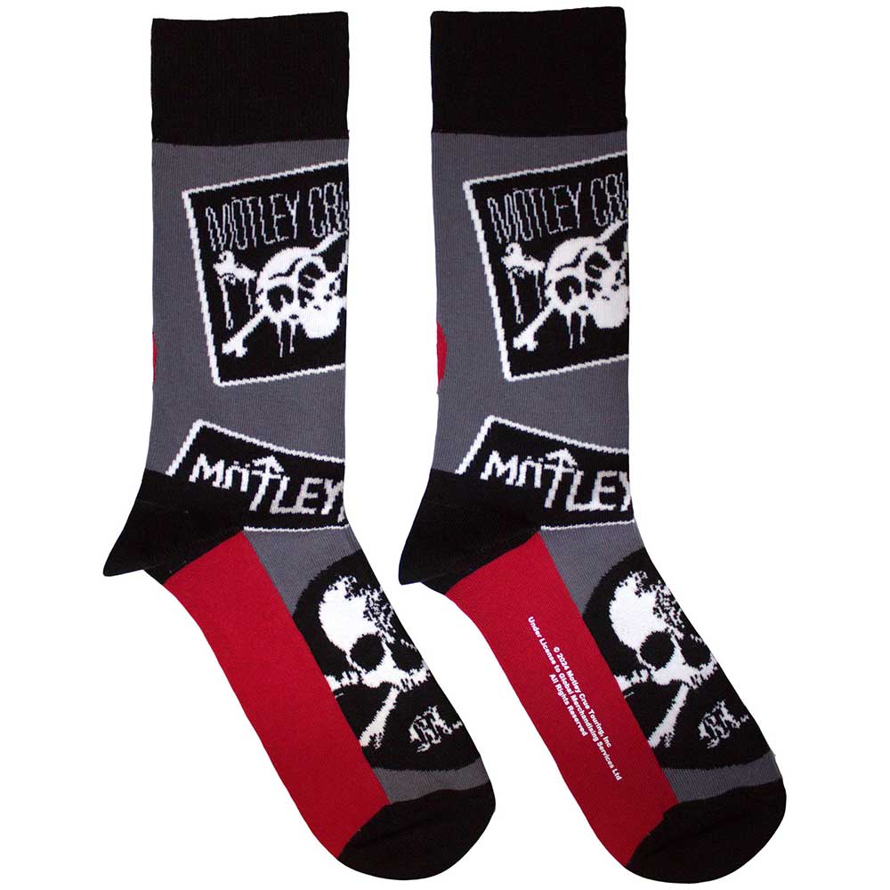 Motley Crue Logos [Socks] Grey