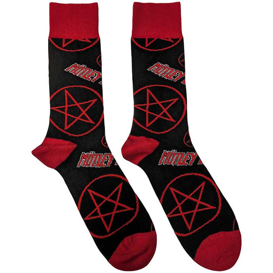 Motley Crue Logos & Pentagrams [Socks] - Rock Band Apparel