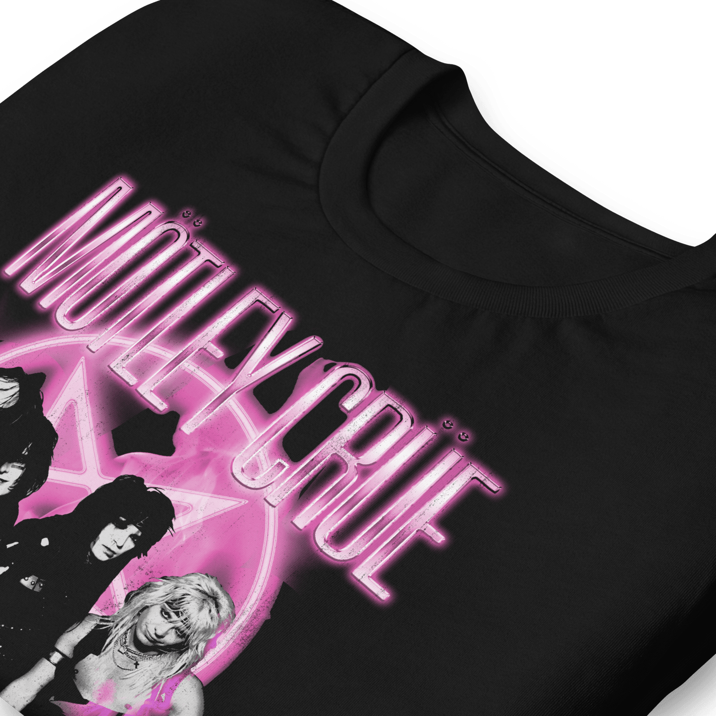 Motley Crue - Neon Pink T-Shirt