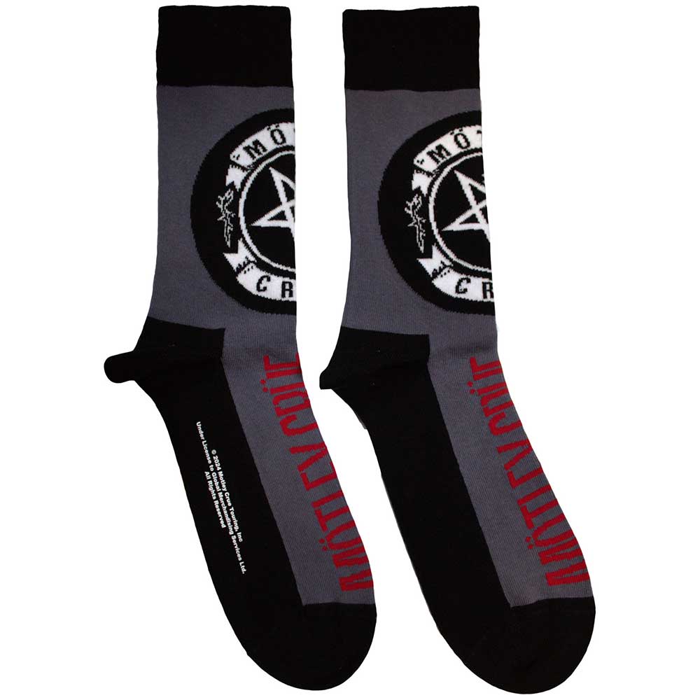 Motley Crue Pentagram Circle [Socks] Grey
