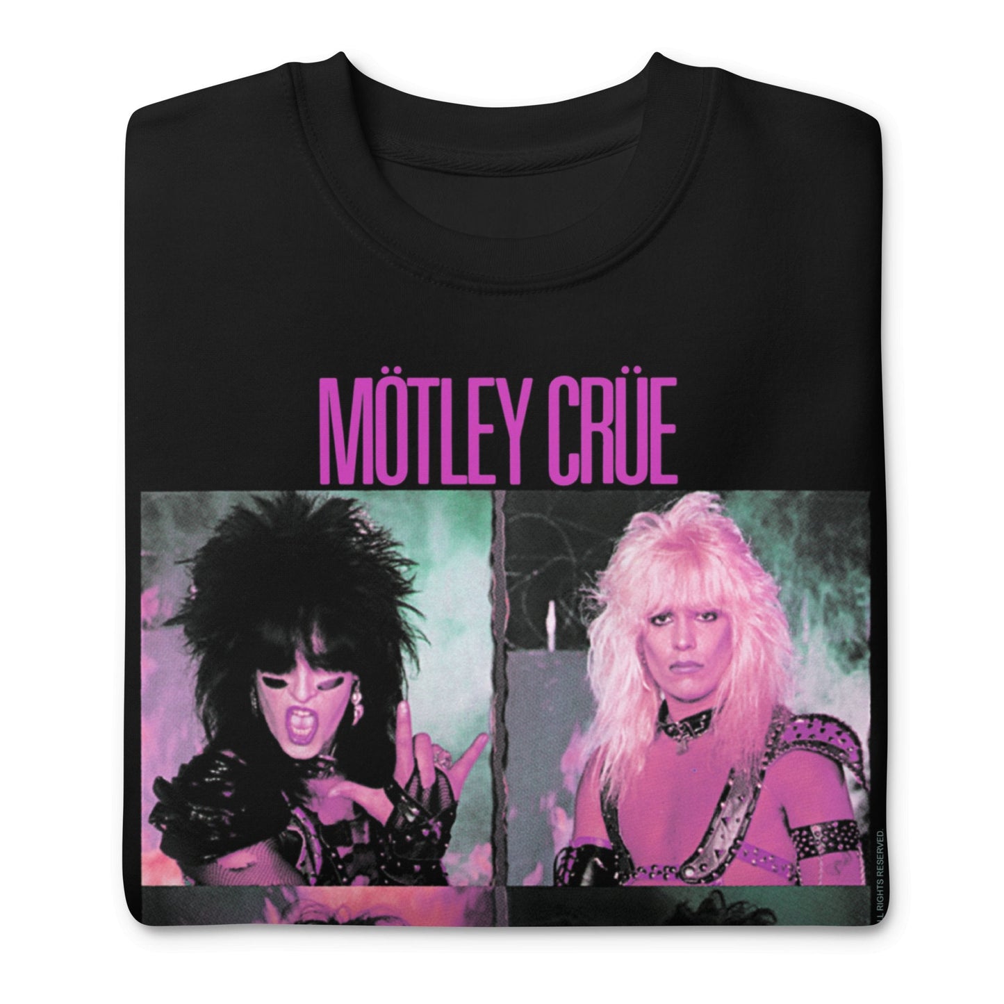 Motley Crue - Pink Shout Jumbo Print Sweatshirt