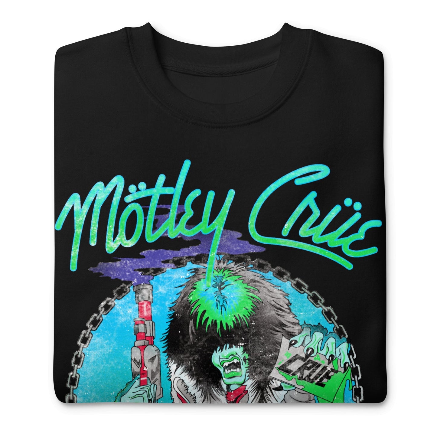 Motley Crue - Turquoise Allister Jumbo Print Sweatshirt
