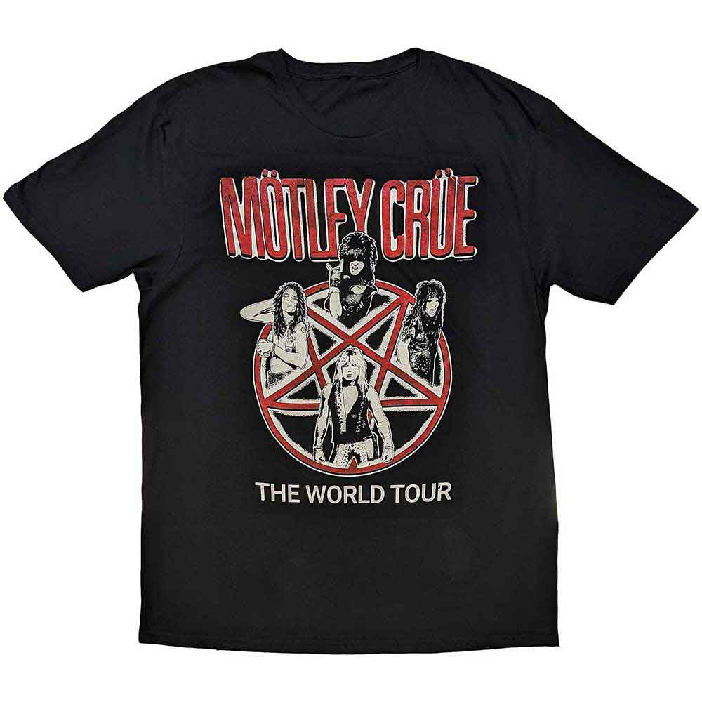 Motley Crue Vintage World Tour [T-Shirt] - Rock Band Apparel