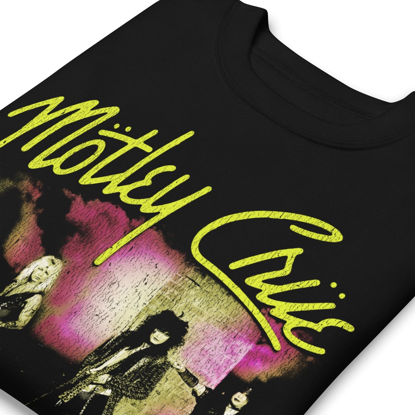 Motley Crue - Yellow Girls Jumbo Print Sweatshirt