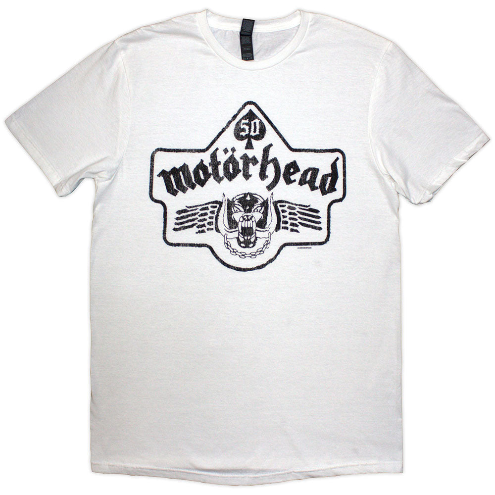 Motörhead 50 Years Ace Wings Emblem [] White