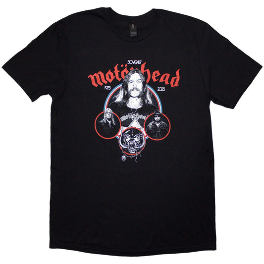 Motörhead 50 Years Band Circles [] Black