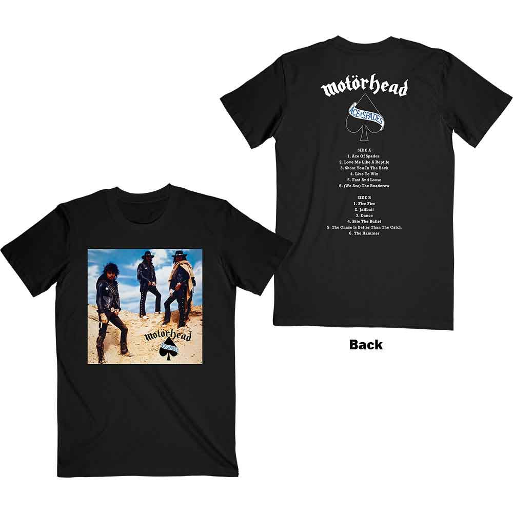 Motörhead Ace of Spades Track list [T-Shirt] - Rock Band Apparel