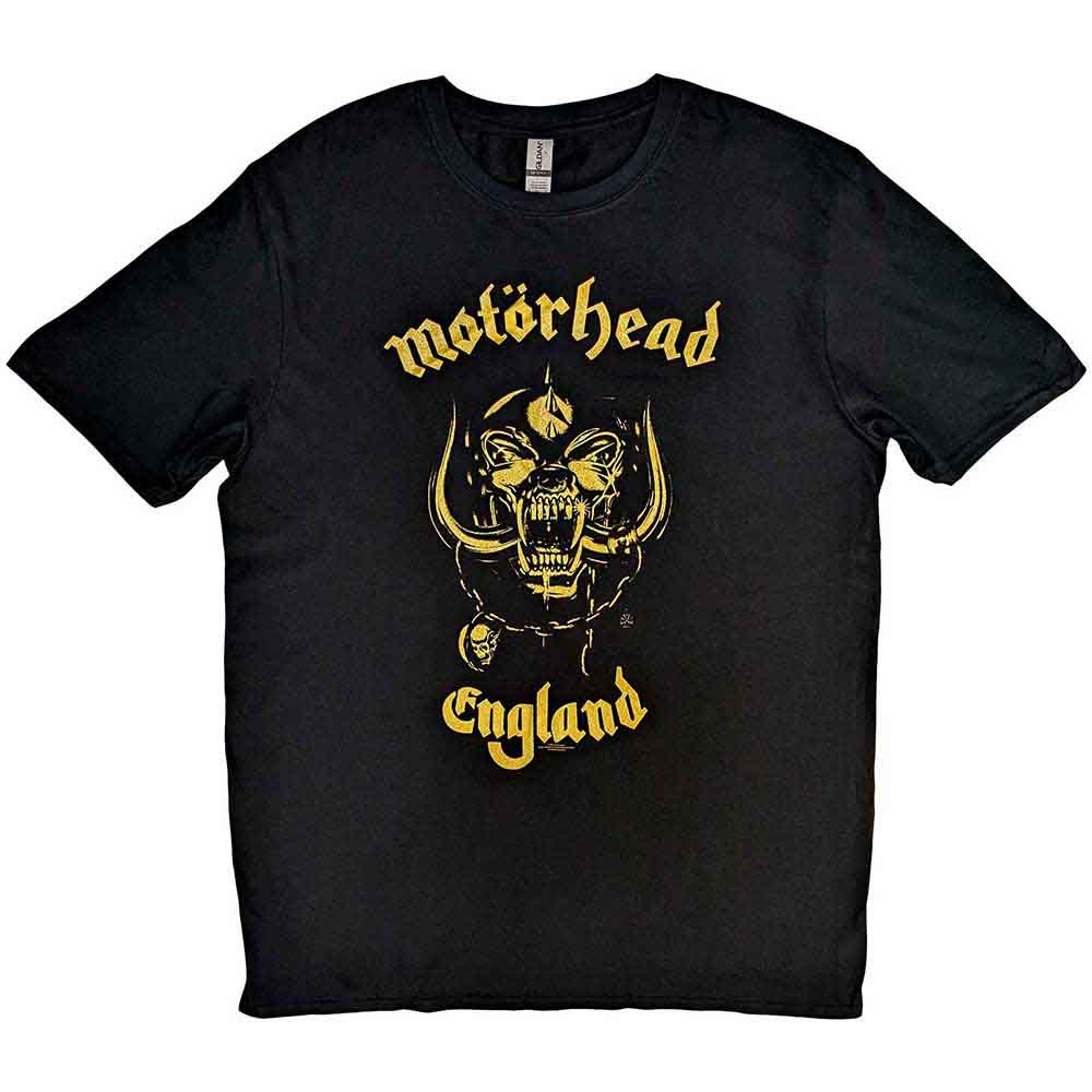 Motörhead England Classic Gold [T-Shirt] - Rock Band Apparel