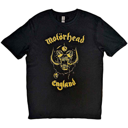 Motörhead England Classic Gold [T-Shirt] - Rock Band Apparel
