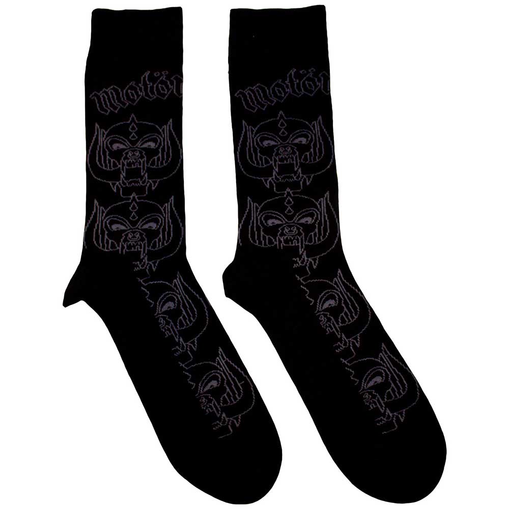 Motörhead Warpig Outlines [Socks] Black