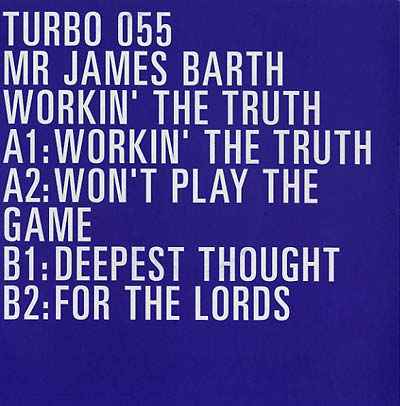 MR JAMES BARTH - Workin' The Truth [Vinyl]