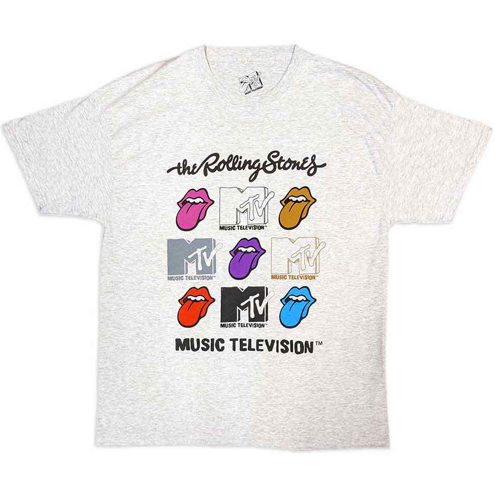 MTV Rolling Stones Logo Grids [T-Shirt] - Rock Band Apparel