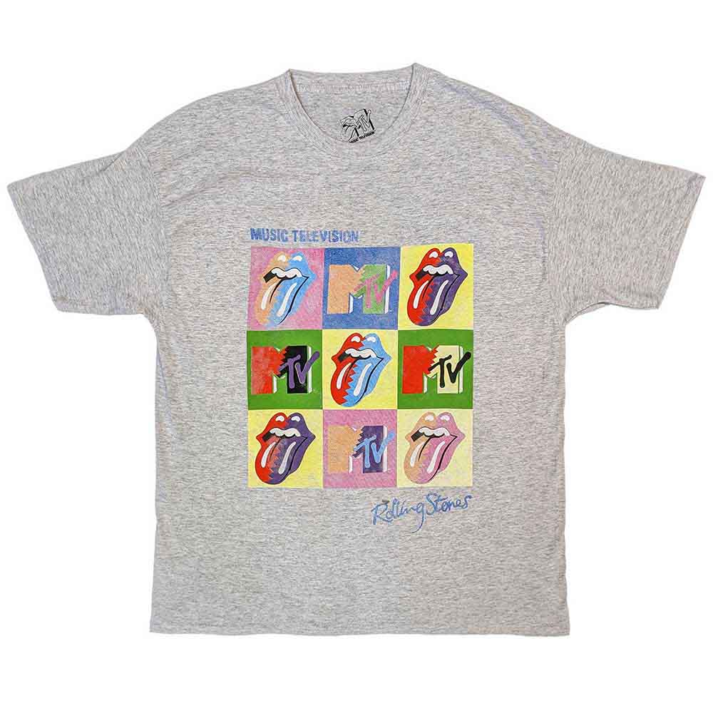 MTV Rolling Stones Warhol Squares [T-Shirt] Grey