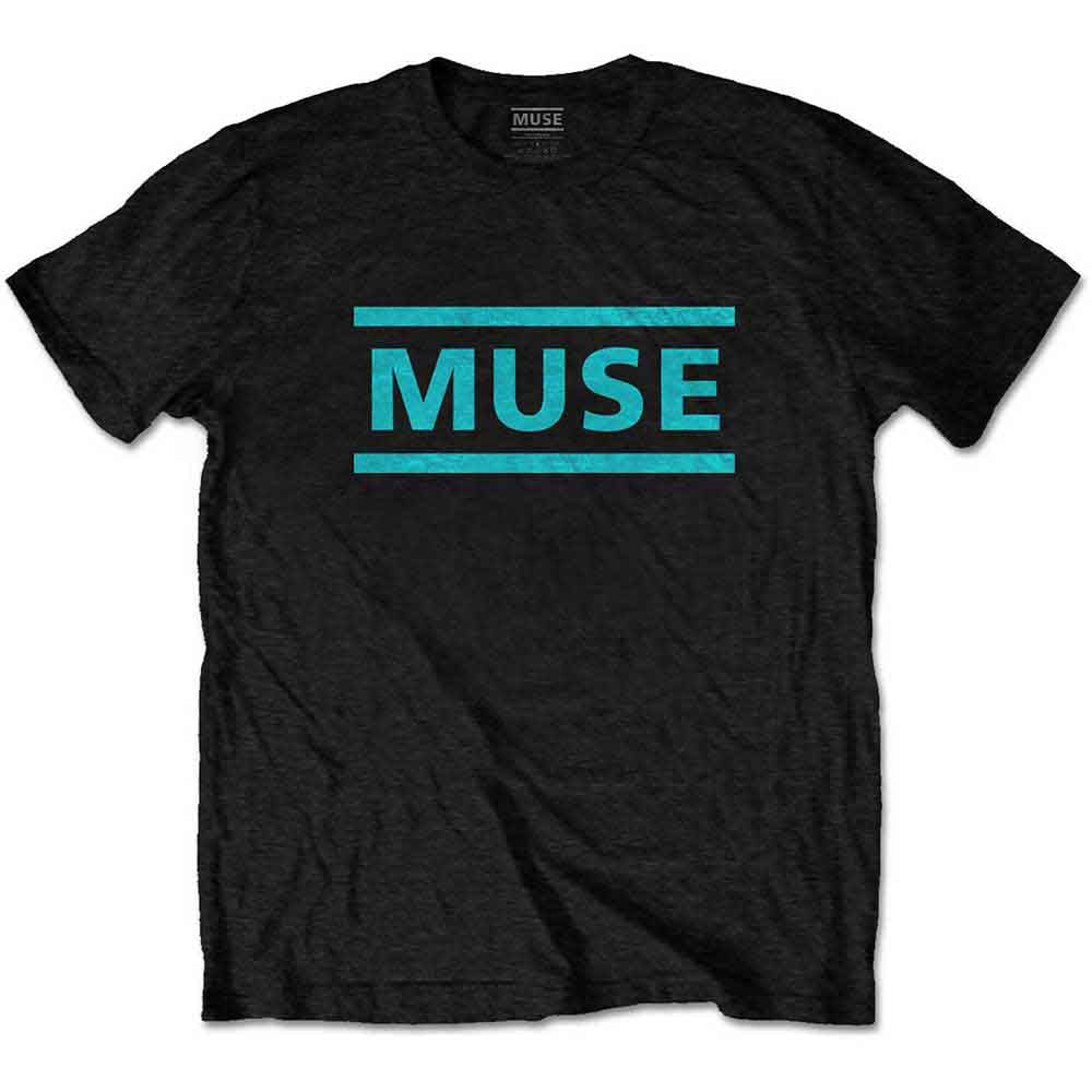 Muse Light Blue Logo [T-Shirt] Black