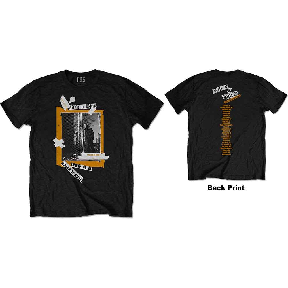 Nas Life's a Bitch [T-Shirt] - Rock Band Apparel