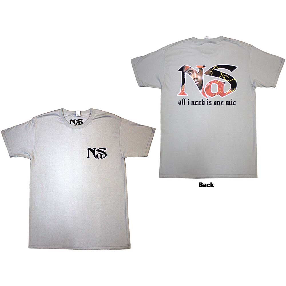 Nas One Mic [T-Shirt] Grey
