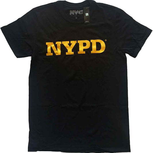 New York City NYPD Text Logo [T-Shirt] Black