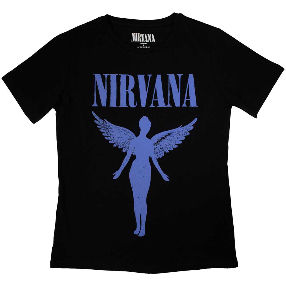 Nirvana Angelic Blue Mono [T-Shirt] - Rock Band Apparel