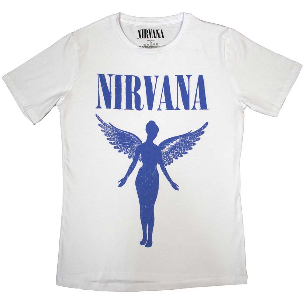 Nirvana Angelic Blue Mono [T-Shirt] - Rock Band Apparel