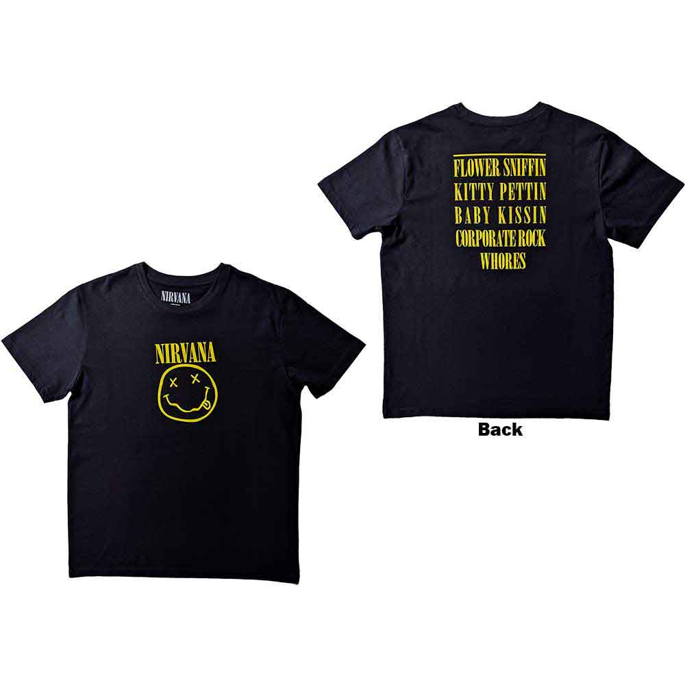 Nirvana Flower Sniffin [T-Shirt] Black