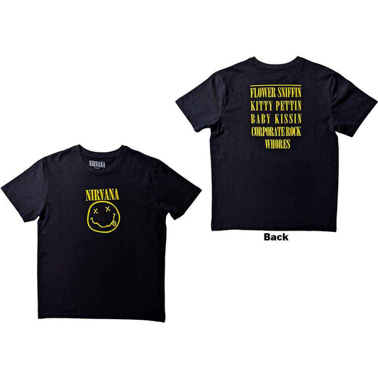 Nirvana Flower Sniffin [T-Shirt] Black