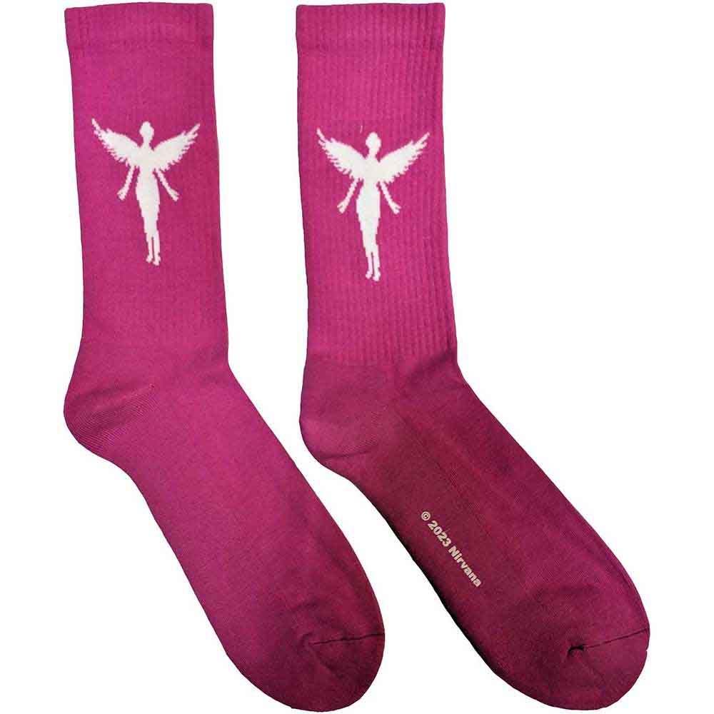 Nirvana In Utero White Angel [Socks] - Rock Band Apparel