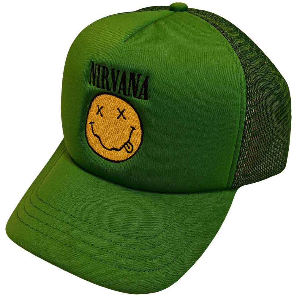 Nirvana Logo & Happy Face [Hat] - Rock Band Apparel