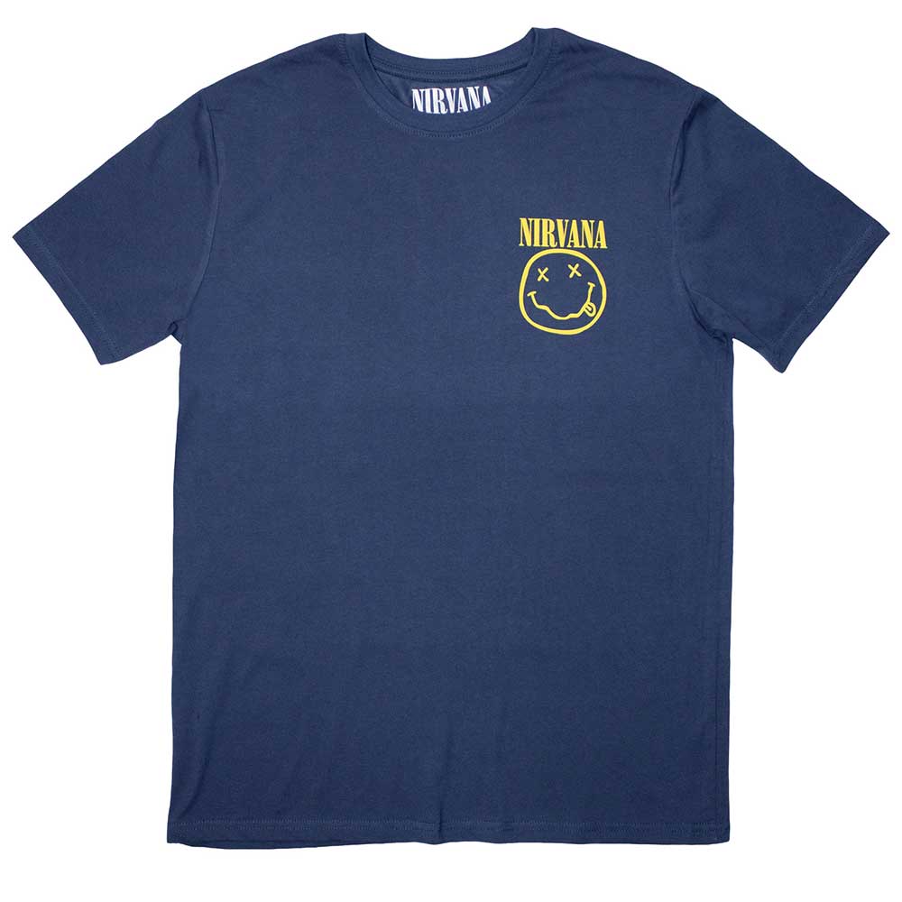 Nirvana Mini Happy Face [T-Shirt] Blue