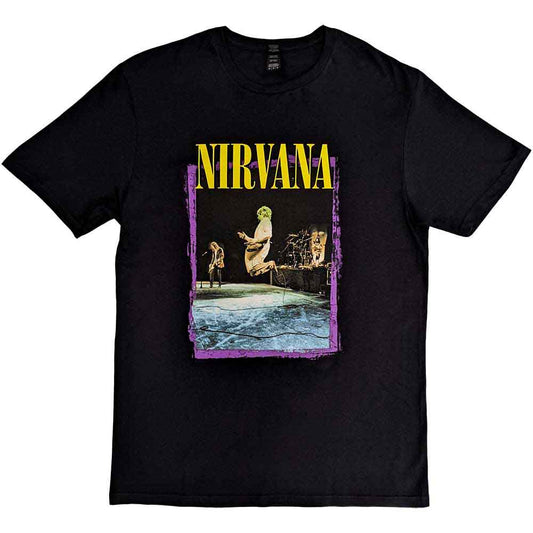 Nirvana Stage Jump [T-Shirt] - Rock Band Apparel