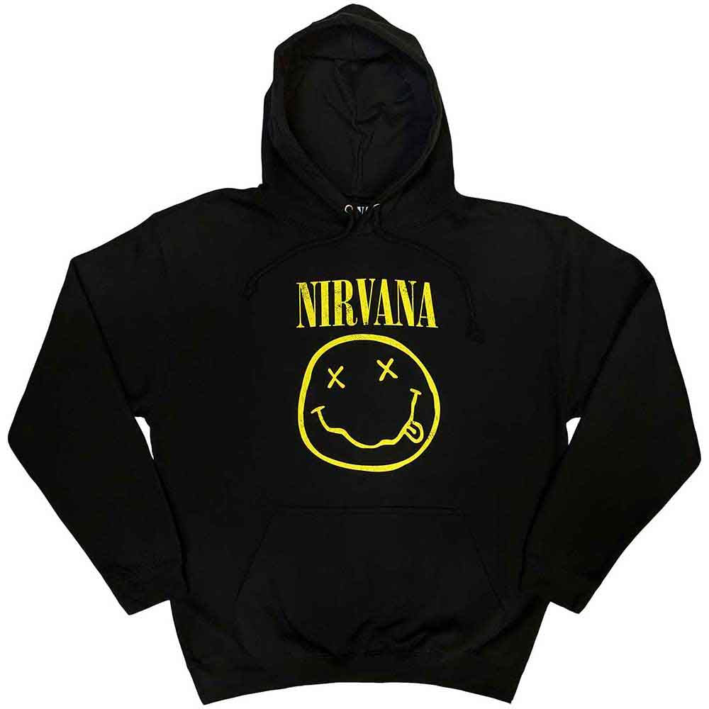 Nirvana Yellow Happy Face [Sweatshirt] - Rock Band Apparel