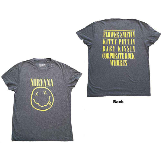 Nirvana Yellow Happy Face [T-Shirt] - Rock Band Apparel