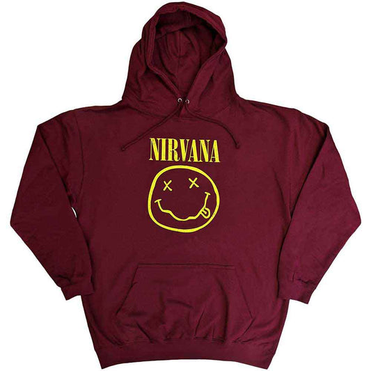 Nirvana Yellow Happy Face [Sweatshirt] Red
