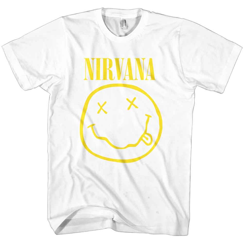 Nirvana Yellow Happy Face [T-Shirt] White