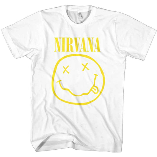 Nirvana Yellow Happy Face [T-Shirt] - Rock Band Apparel