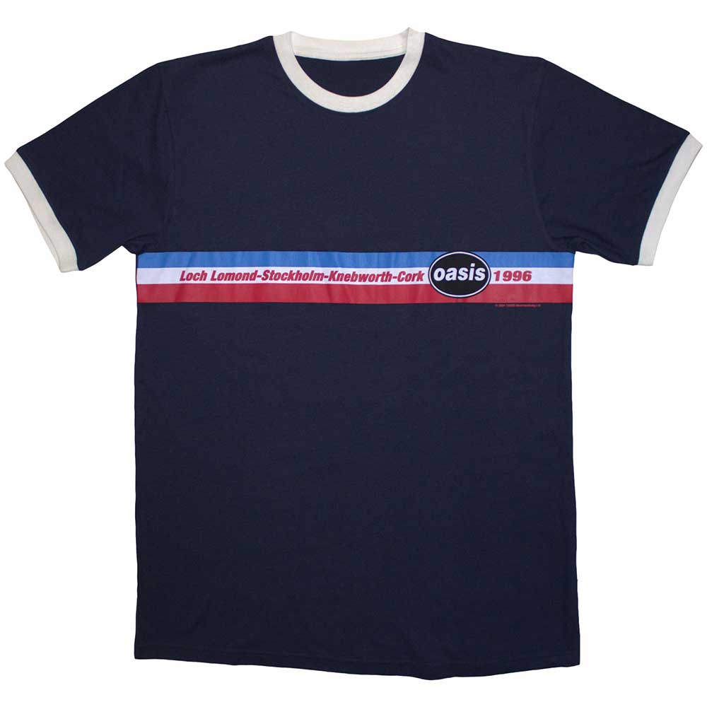 Oasis 1996 Tour Horizontal Stripes [] Blue