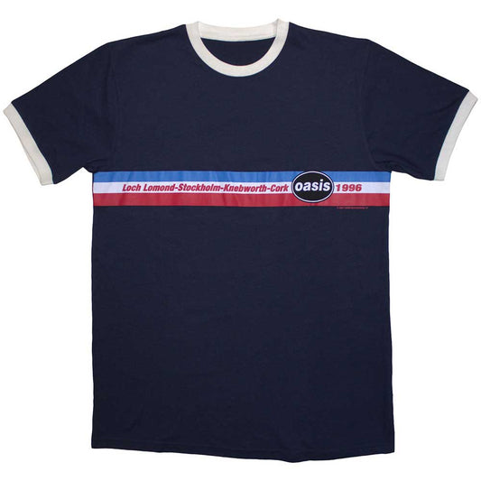 Oasis 1996 Tour Horizontal Stripes [] Blue