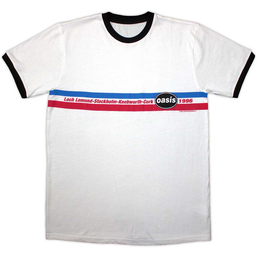 Oasis 1996 Tour Horizontal Stripes [] White